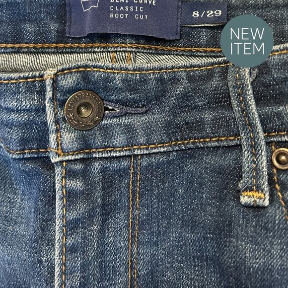 Levi’s Y2K Demi Curve Classic Bootcut Jeans Women’s 8/29 Dark Wash Stretch w07 - Picture 2 of 5